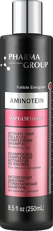 Shampoo for Hair Follicles Activation - Pharma Group Laboratories Aminotein + Impulse 1000 Shampoo — photo N1