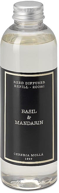 Cereria Molla Basil & Mandarin - Reed Diffuser (refill) — photo N1