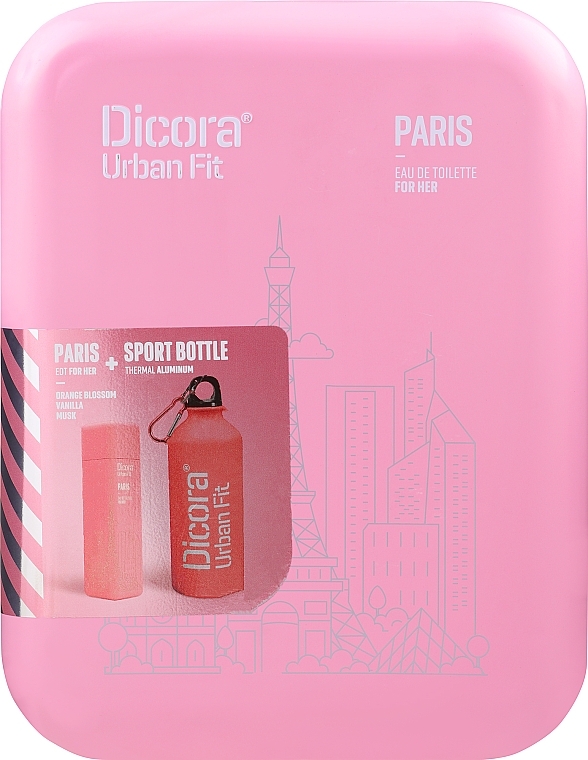 Dicora Urban Fit Paris - Set (edt/100ml + bottle/500ml) — photo N1