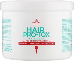 Keratin, Collagen & Hyaluronic Acid Hair Mask - Kallos Cosmetics Pro-Tox Hair Mask — photo N3
