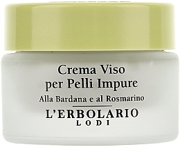 Rosemary & Burdock Face Cream for Problem Skin - L'erbolario Crema Viso per Pelli Impure — photo N2