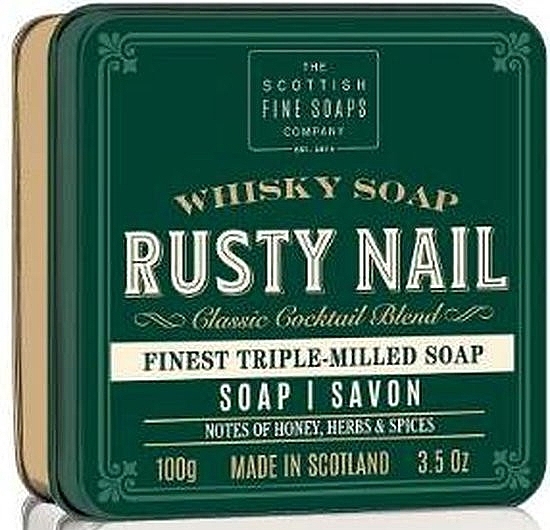 Soap "Rusty Nail" - Scottish Fine Soaps Rusty Nail Sports Soap In A Tin — photo N1