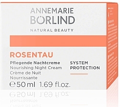 Night Face Cream - Annemarie Borlind Rosentau System Protection Nourishing Night Cream — photo N19