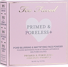 Fragrances, Perfumes, Cosmetics Face Powder - Too Faced Primed & Poreless Pore-blurring & Mattifying Face Powder