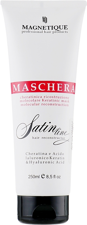 Hair Mask with Hyaluronic Acid & Keratin - Magnetique Satin Line Reconstructor Mask — photo N1