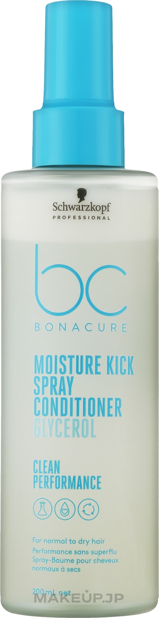 Hair Spray-Conditioner - Schwarzkopf Professional Bonacure Moisture Kick Spray Conditioner Glycerol — photo 200 ml