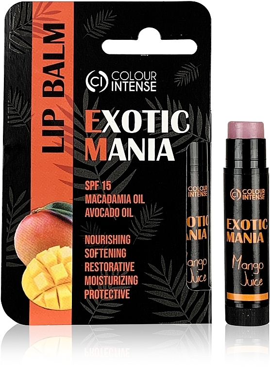 Lip Balm 'Exotic Mania' with Mango - Colour Intense Lip Balm — photo N1