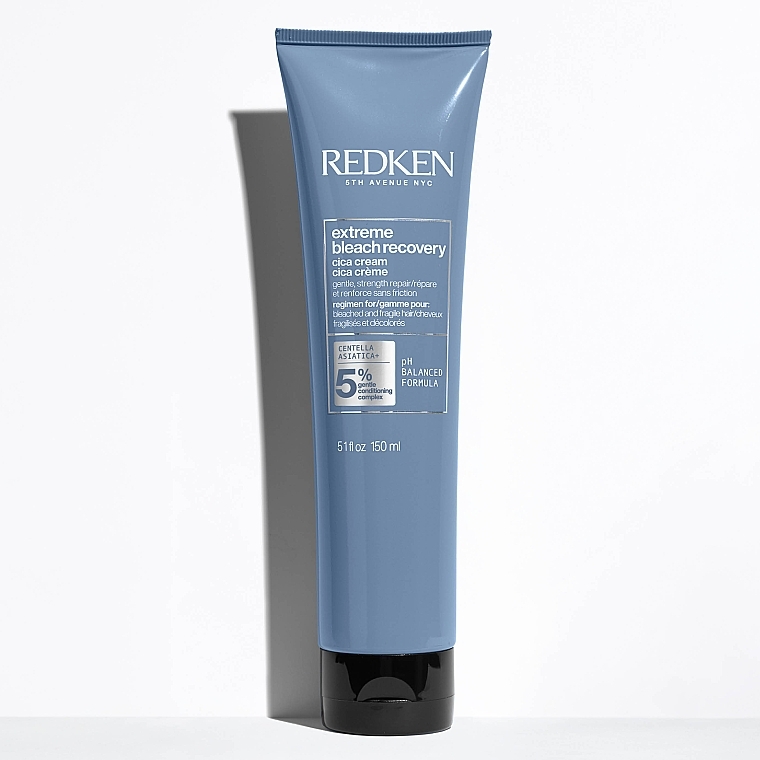 Leave-In Cream for Bleached or Highlighted Hair - Redken Extreme Bleach Recovery Cica Cream — photo N3