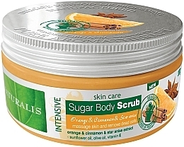 Fragrances, Perfumes, Cosmetics Orange & Cinnamon Body Scrub - Naturalis Sugar Body Scrub