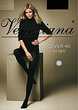 Women Tights "Cover 3D", 40 Den, nero - Veneziana — photo N2