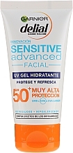 Sun Gel for Hypersensitive Face Skin - Garnier Delial Ambre Solaire Sensitive Advanced Facial Sunscreen SPF50+ — photo N1