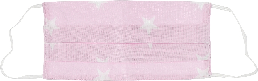 Protective Cotton Mask "Star", pink, size M - Gioia — photo N6