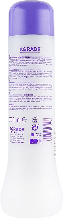 Sensitive Hair Conditioner - Agrado Sensitive Conditioner — photo N2