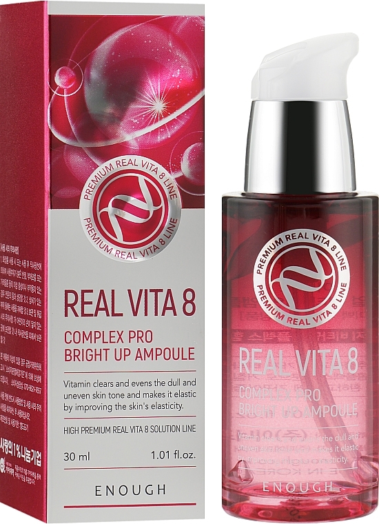 Face Serum with Vitamin Complex - Enough Real Vita 8 Complex Pro Bright Up Ampoule — photo N1