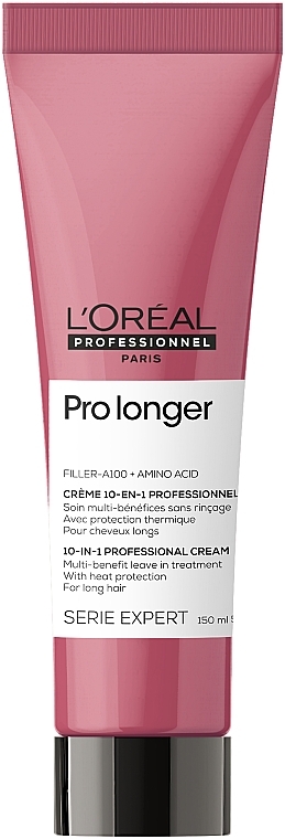 Heat Protection Hair Cream for Length & Ends - L'Oreal Professionnel Pro Longer Renewing Cream — photo N2