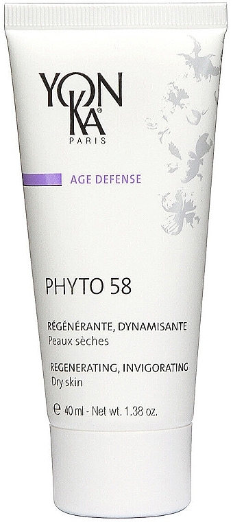 Regenerating Night Face Cream for Normal & Dry Skin - Yon-Ka Age Defense Phyto 58 Creme For Dry Skin — photo N1