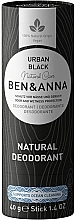 Fragrances, Perfumes, Cosmetics Urban Black Soda Deodorant (cardboard) - Ben & Anna Natural Care Urban Black Deodorant Paper Tube