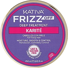 Fragrances, Perfumes, Cosmetics Hydrating Hair Mask - Kativa Frizz Off Deep Treatment Karite