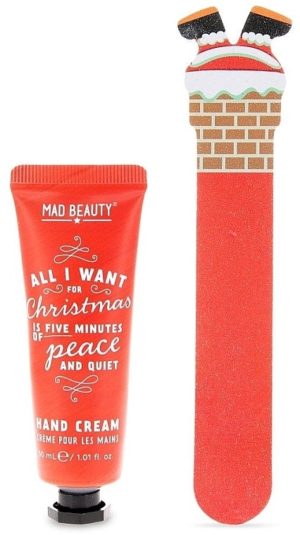 Set - Mad Beauty The Naughty List Bah Humbug Hand Care Set (h/cr/30 ml + nail/file) — photo N3