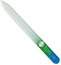 Fragrances, Perfumes, Cosmetics Glass Nail File, 15 cm, green - Nippes Solingen Glass Nail File