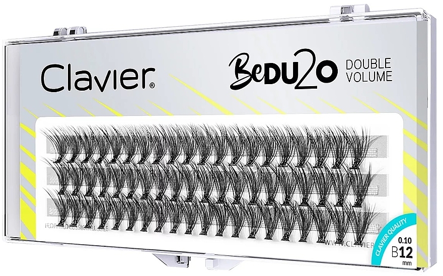 Bedu2o Double Volume False Eyelashes, B 12 mm - Clavier — photo N1