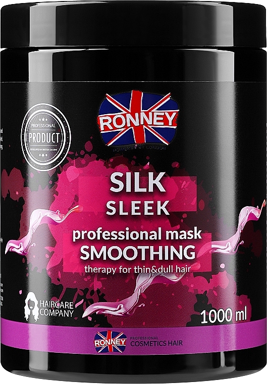 Silk Protein Hair Mask - Ronney Professional Silk Sleek Smoothing Mask — photo N3