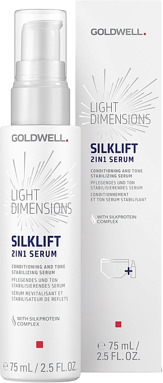 Intensive Conditioning Serum with Tone Stabilization - Goldwell Light Dimensions Silk Lift 2in1 Serum — photo N1