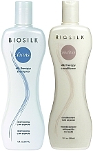 Fragrances, Perfumes, Cosmetics Set - BioSilk Silk Therapy Set (sh/350ml + cond/350ml)