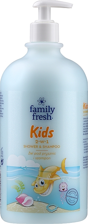 2-in-1 Kids Shower Gel & Shampoo - Soraya Family Fresh Shower Gel And Baby Shampoo — photo N3