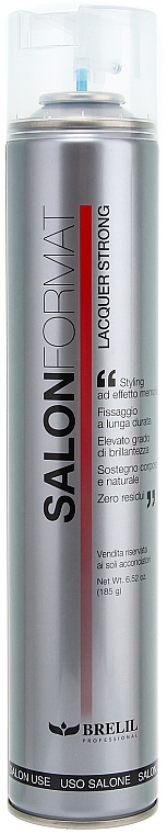 Strong Hold Hair Spray - Brelil Salon Format Lacquer Strong — photo N1