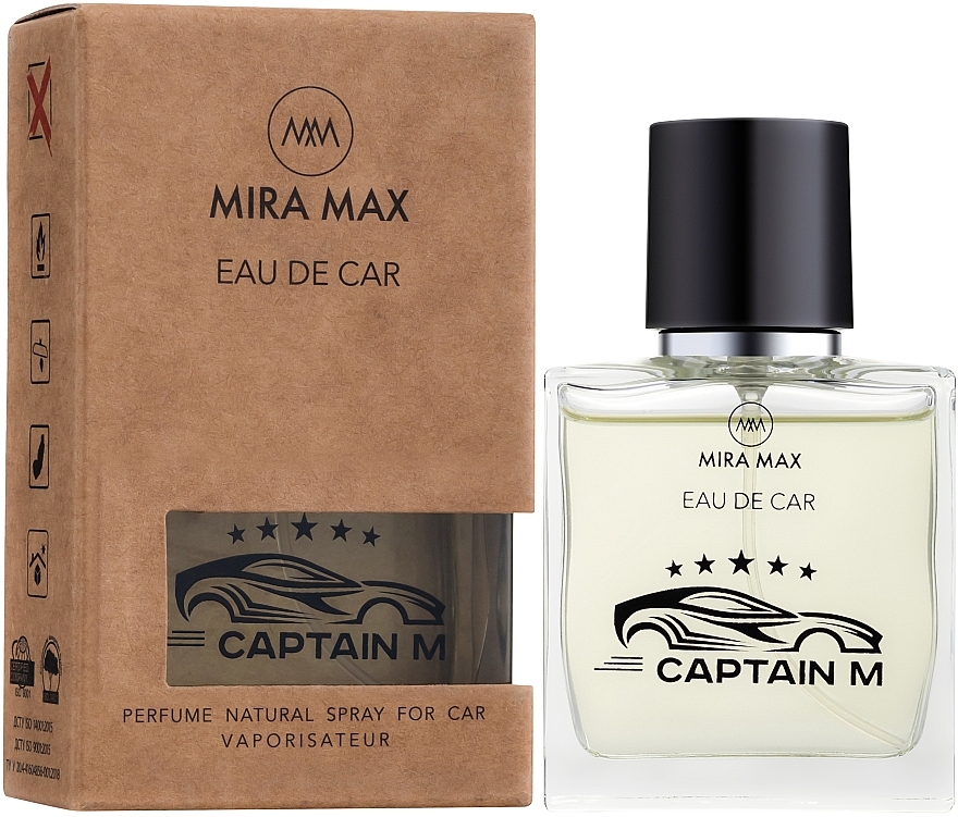 Car Perfume - Mira Max Eau De Car Captain M Perfume Natural Spray For Car Vaporisateur — photo N1