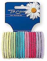 Hair Ties 18 pcs, color mix, 22180 - Top Choice — photo N1