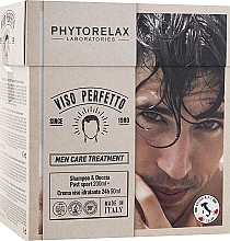 Fragrances, Perfumes, Cosmetics Set - Phytorelax Laboratories Men Care Treatment Viso Perfetto (sh/gel/200ml + f/cr/50ml)