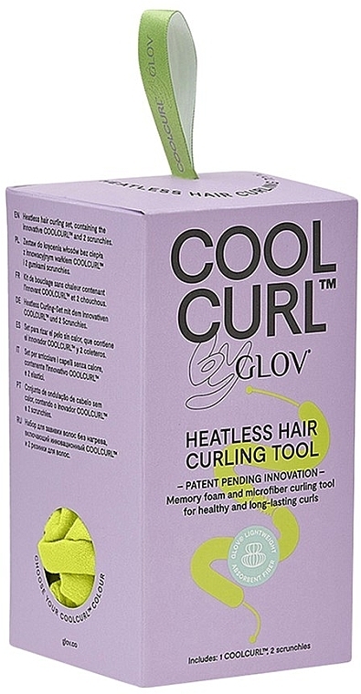 Cold Perm Curlers, in box, lime - Glov Cool Curl Box Lime — photo N2