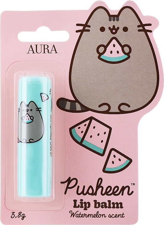 Watermelon Scent Lip Balm  - Aura Cosmetics Pusheen Watermelon Scent Lip Balm  — photo N1