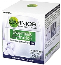 Fragrances, Perfumes, Cosmetics Night Regenerating Cream - Garnier Skin Naturals Essentials Hydrating Night Face Cream