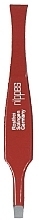 Fragrances, Perfumes, Cosmetics Straight Tweezers, 8 cm, red - Nippes Solingen Tweezer 759