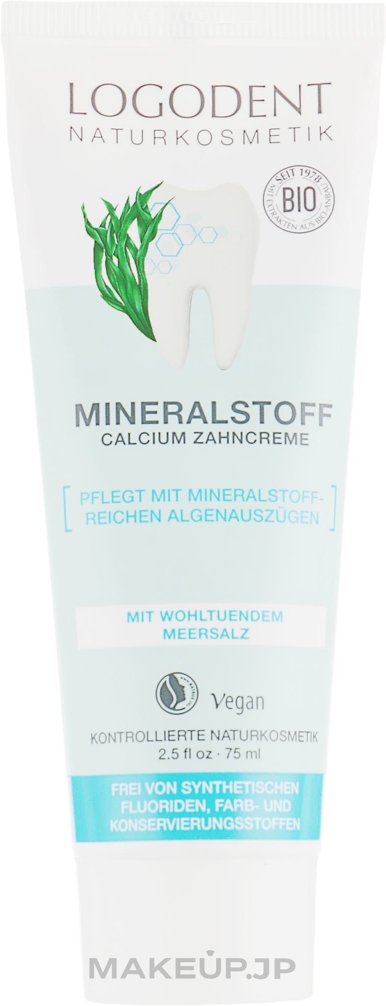 Mineral Calcium Toothpaste - Logona Oral Hygiene Products Mineral Toothpaste — photo 75 ml