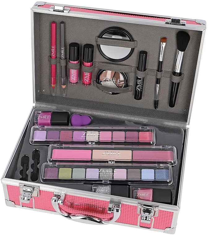 Makeup Set in Pink Case - Zmile Cosmetics Merry Berry Beauty Make Up Case — photo N1