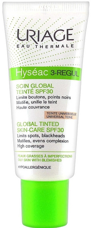 Tinted Skin-Care SPF 30 - Uriage Hyséac 3-Regul Global Tinted Skin-Care SPF 30 — photo N3
