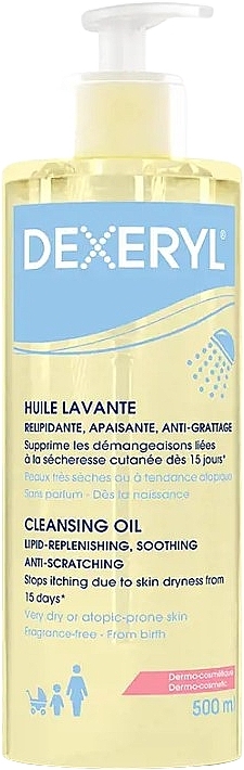 Cleansing Oil for Extra Dry & Atopic Skin - Pierre Fabre Dermatologie Dexeryl Cleansing Oil — photo N2