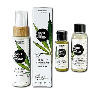 Let's Get Wild, Baby Set - I Want You Naked Holy Hemp Beauty Trio (hand/cr/50ml + b/oil/30ml + b/wash/50ml) — photo N2