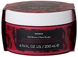 Fragrances, Perfumes, Cosmetics Body Souffle Cream - Korres Red Berries Dual Hualuronic Multi Action Body Souffle