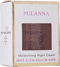 Fragrances, Perfumes, Cosmetics Moisturizing Bio-Gold & Grape Night Face Cream - Pulanna Bio-Gold & Grape Moisturizing Night Cream