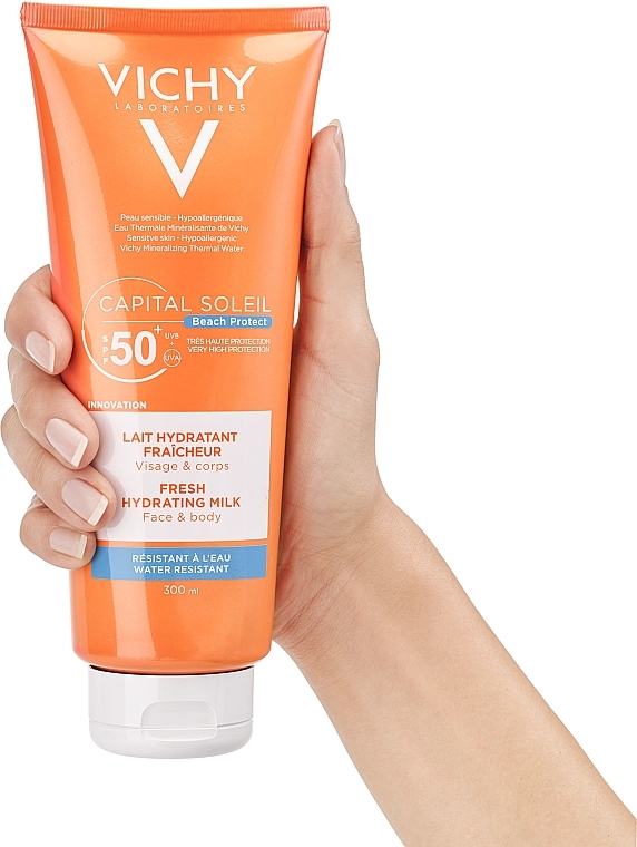 Multifunctional Milk - Vichy Capital Soleil Beach Protect Lait Multi Protection SPF50  — photo N7