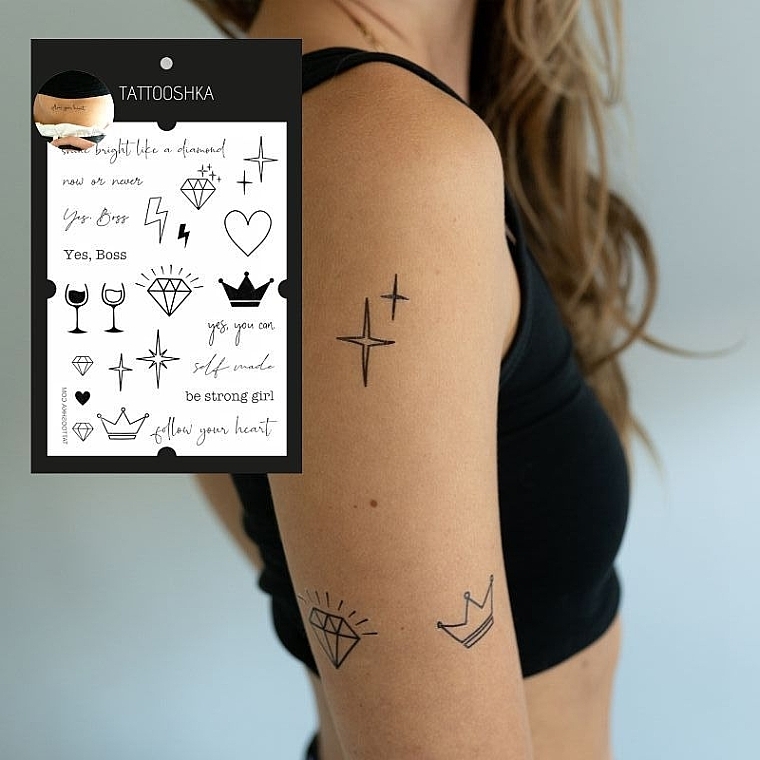 Temporary Tattoo "Woman Power" - Tattooshka — photo N61