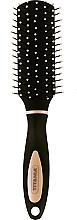 Rectangular Mini Hair Brush 18 cm, beige - Titania Softtouch — photo N1