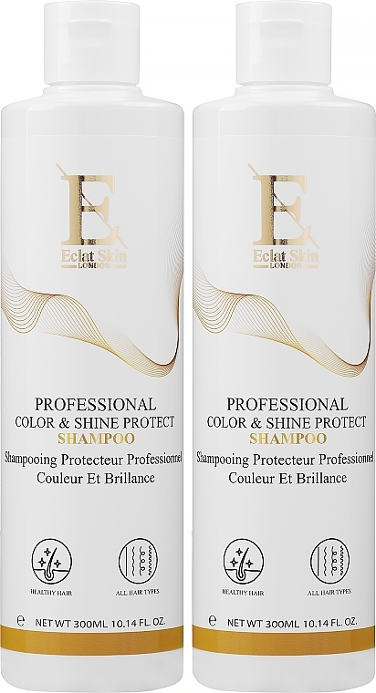 Set - Eclat Skin London Professional Color & Shine Protect Shampoo (shmp/2x300ml) — photo N1