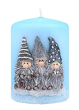 Fragrances, Perfumes, Cosmetics Christmas Gnomes Candle, 7x10cm, blue - Artman Christmas Gnomes Candle