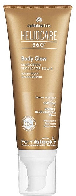 Glow Sunscreen Body Cream - Cantabria Labs Heliocare 360 Body Glow Sunscreen SPF50+ — photo N1